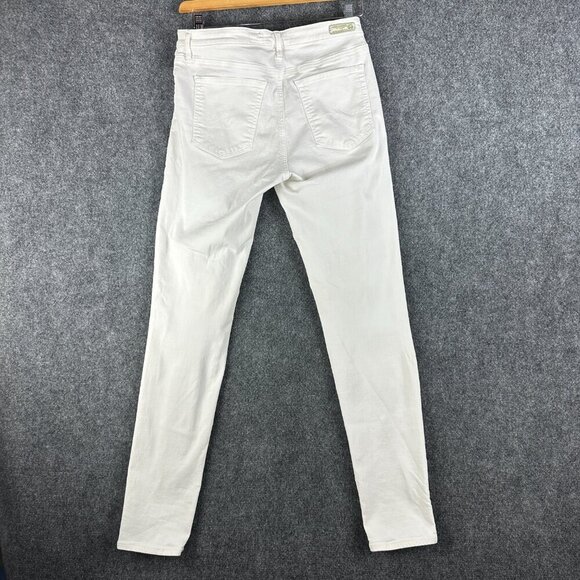 AG Adriano Goldschmied Jeans Womens 31 The Middi Mid Rise Leggings White Stretch - Picture 8 of 10